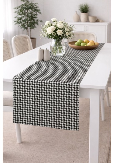 Babyface Kumaş Desenli Dijital Baskı Masa Runner 40x140 Cm Astarlı 5