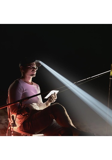 Ccgloball 6 Led Şarj Edilebilir Şapka Klıplı Baş Lambası Siyah