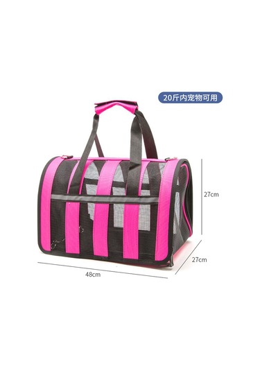 Kedi Nefes Alabilir Uzay Kabini El Çantası-c Pembe L