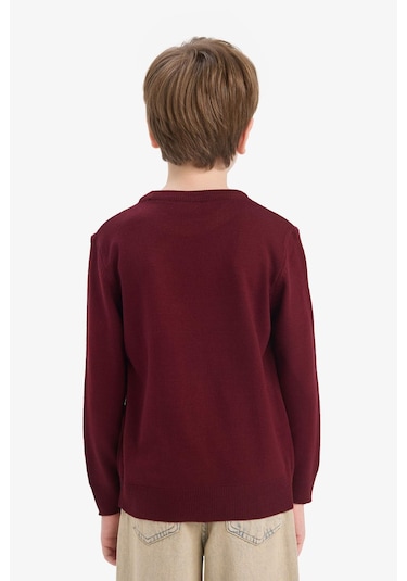 Defacto Erkek Çocuk Bisiklet Yaka Triko Kazak A4992a825wnbr194 Bordo Defacto Erkek Çocuk Bisiklet Yaka Triko Kazak A4992a825wnbr194 Bordo