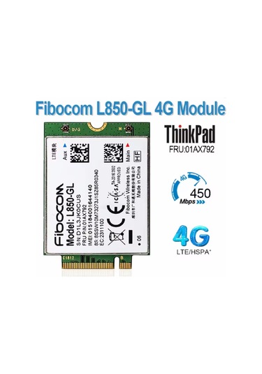 Fibocom Wireless L850-gl M.2 Kart Hücresel Lte Kablosuz Modülü Thinkpad Uyumlu