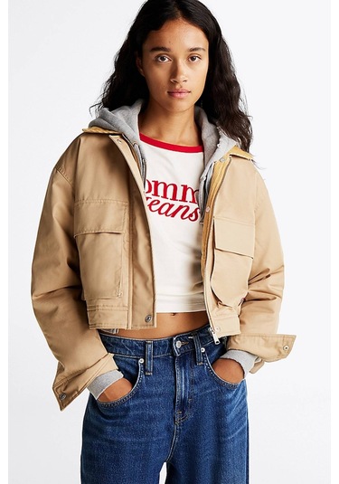 Tommy Jeans Kadın Mont-dw0dw20544 Kahverengi