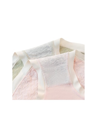 Badem Traceless Lace Nefes Alabilir Kadın Orta Bel Külot Kadın Yumuşak Ve Nazik Moda İç Çamaşırı Açık Bej