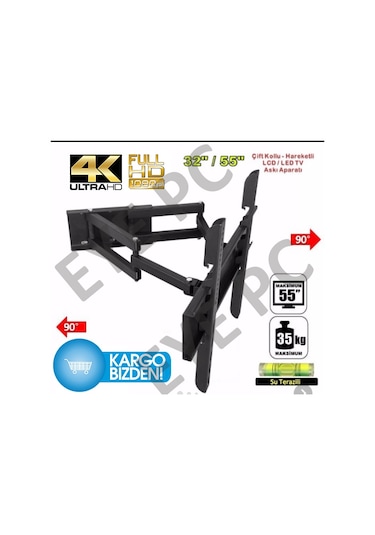 Sunny Axen İntum 32"İnç 55"İnç Hareketli Metal Askı Apartı