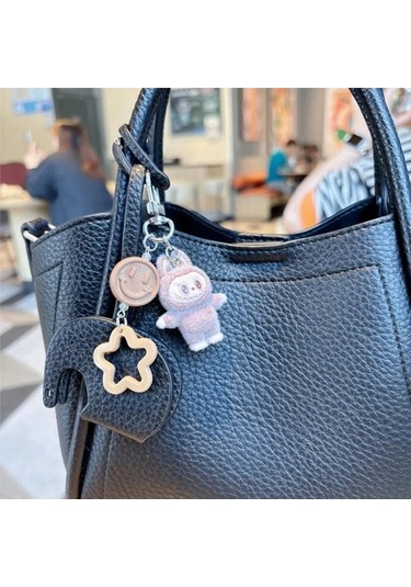 Novahub Minis Labubu Koyun Peluş Okul Çantası Kolye, 5cm, Üniseks, 14+ Yaş