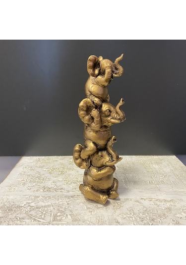 Üst Üste 3 Neşeli Fil Biblo