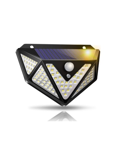 Upway 166 Led 3 Mode Pır Hareket Sensörlü 5 Taraflı Işık Solar Lamba