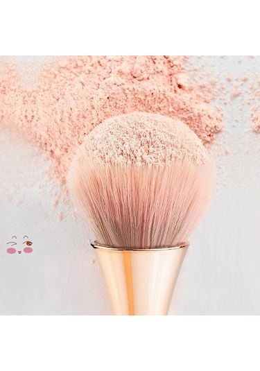 Ezere Altın Pudra Fondöten Makyaj Allık Fırçası