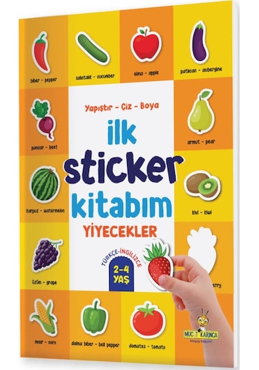 Yükselen Zeka Yapıştır-Çiz-Boya İlk Sticker Kitabım (2-4 Yaş)