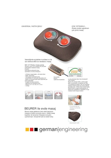 Medikaltec Beurer Mg 147 Shiatsu Masaj Yastığı