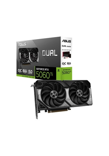 Asus Dual-rtx5060tı-o8g, 8gb, 128bit, Gddr7, 1xhdmı, 3xdp Gamıng Ekran Kartı
