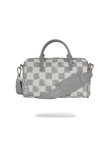 Sprayground Vanquish Krem Mini Seyahat Çantası El Çantası Gri