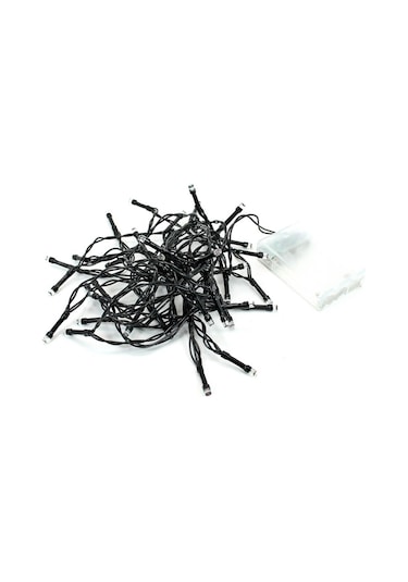 Pilli Ve Animasyonlu 50 Led X 5 Mt - Kırmızı Led Işık