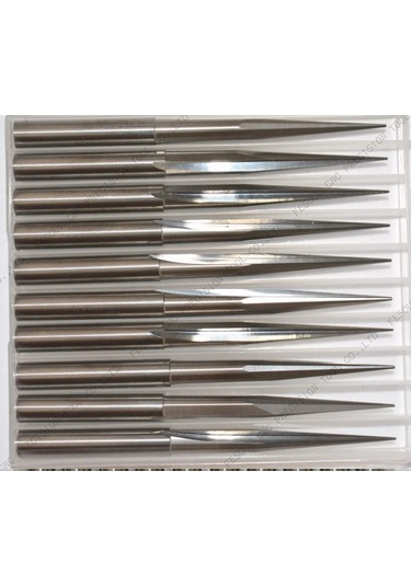 3d İşleme Konik Karbür Freze Ucu Küre Uçlu 100 Mm