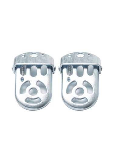 Tongxida Çocuk Bisikleti Arka Koltuk Ayaküstü, Dayanıklı Demir Pedal, Güvenli Yolculuk İçin Yardımcı Ayak Destekleyici, Beyaz Gümüş