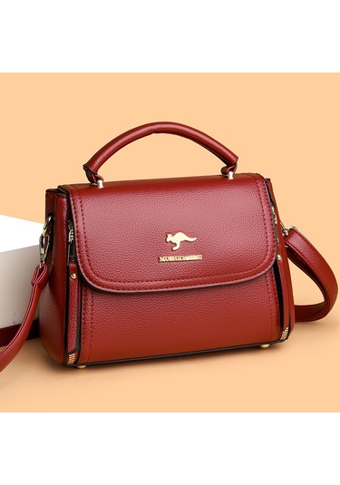 Kadın Çantası Yeni Stil Anne Çantası Omuz Çantası Basit Atmosfer Kadın Çantası Şık Küçük Kare Çanta Kırmızı Ana Resim Rengi Diğer