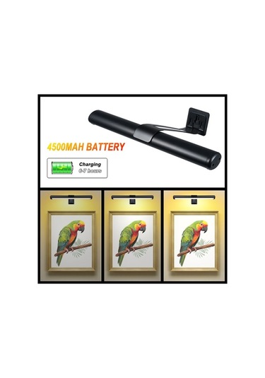 Ulzyvf Şarj Edilebilir Manyetik Lamba - 3 Renk, Uzun Pil, Dokunmatik Beyaz Beyaz