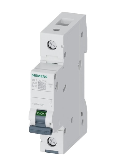 Siemens 5SL6120-6YA 1 Fazlı 20A B Tipi 6kA Otomatik Sigorta
