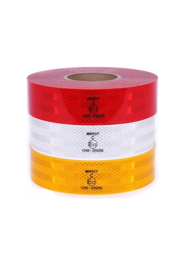 Tüvtürk Onaylı Reflektör Fosforlu Şerit Bant 5.5 Cm 5-10-25-50...