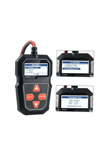 Konnweı Kw208 12v Araç Akü Yük Test Cihazı Profesyonel Otomotiv Alternatör Analizörü - Dalga Formu