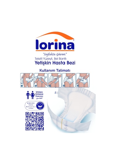 Lorina Emici Külot Hasta Bezi XL Beden 30'Lu x 2 60 Adet