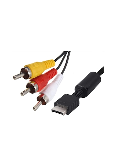 PS2 PS3 AV Kablo  Audio Video AV RCA Tv Kablosu Playstation 1-2-3
