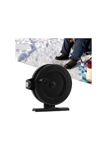 Kangvka Plastik Buz Balıkçılığı Makinesi - Hafif, Dayanıklı, Sağ El Kullanıma Uygun, Pürüzsüz İp Geri Çekimi, Taşınabilir Tasarım