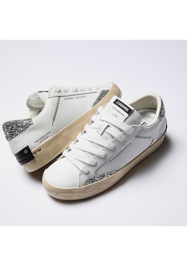 Sneaker Kadın 29000pp8.10 Crime London Dıstressed 10/c08l White Beyaz
