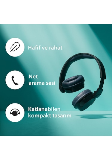 Philips TAH3209 Kablosuz Bluetooth 5.3 Kulak Üstü Kulaklık