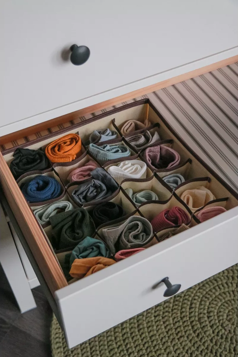 Simvol Poradka Çamaşır Ve Çorap Saklama Düzenleyici 167130840 Bej