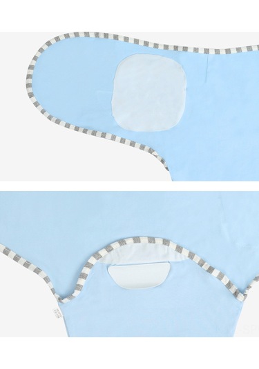 Maiyame Yeni Doğan Bebek Battaniyesi 2'li Paket - Pamuklu Sarılma Bezi Uyku Çantası - Gri Çizgili + Gri S Bedeni 0-3 Ay Gri