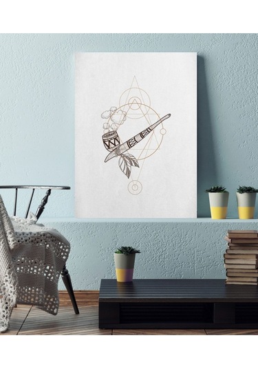 Kızılderili Piposu Ahşap Tablo 4mm