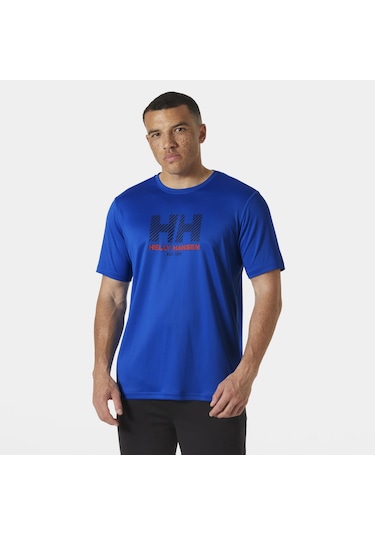 Helly Hansen Hh Tech Graphic 2.0 Erkek T-shirt-29793 Mavi