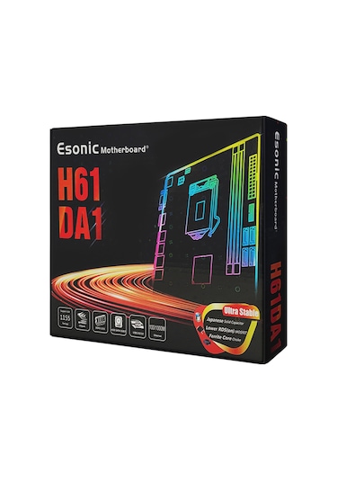 Esonic H61DA1 Intel H61 1600 MHz DDR3 Soket 1155 mATX Anakart