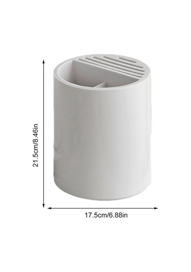 Ezere Çatal - Biçak - Kasik Saklama Ve Kurutma Kutusu Dönebilen Mutfak Düzenleyici - Beyaz Beyaz