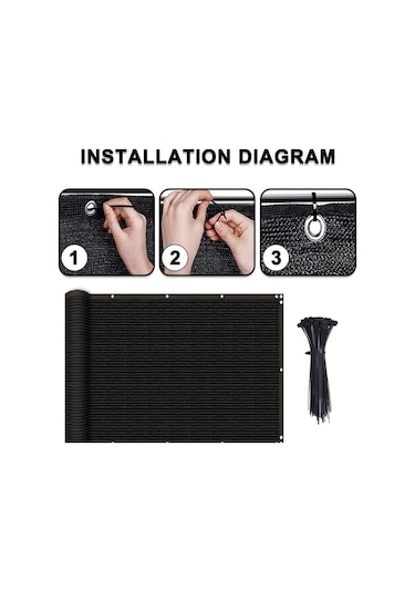 Elmpaly Ağır Hizmet Gizlilik Çiti 150gsm Rüzgar Toz Örtü Kahverengi 100x200cm