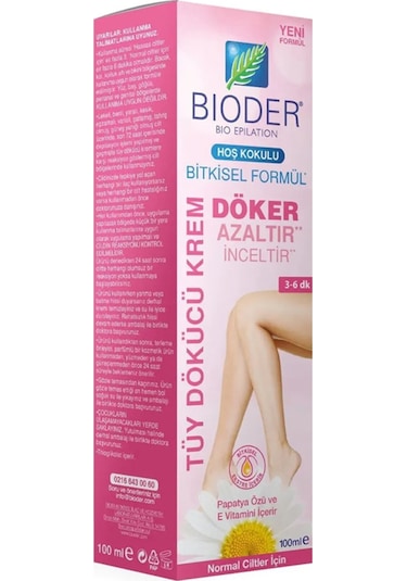 Bioder Normal Ciltler Için Tüy Dökücü Krem 100 ml