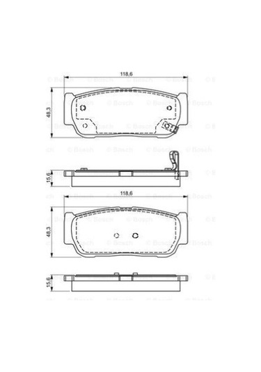 Ssangyong Rexton 2.0e-xdı 2012-2017 Bosch Arka Balata