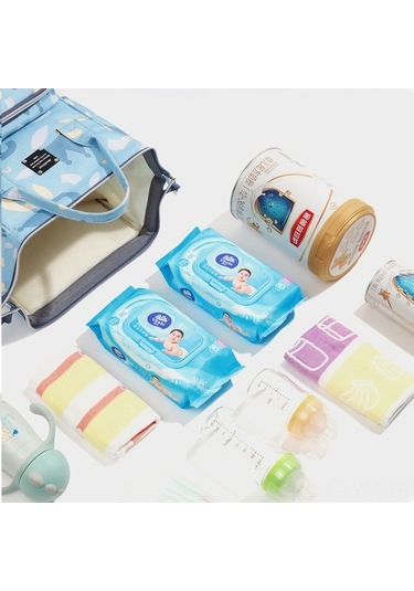 Dancemonkey Yeni Büyük Kapasiteli Anne Çantası - Su Geçirmez Beyaz Beyaz