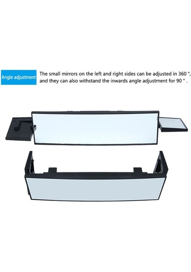 Sones Shunwei Büyük Araba Üç Katlı Eğri Yüzey Ters Geniş Açı Ayarlanabilir Yardımcı Kör Alan Retroreflektör Dikiz Aynası