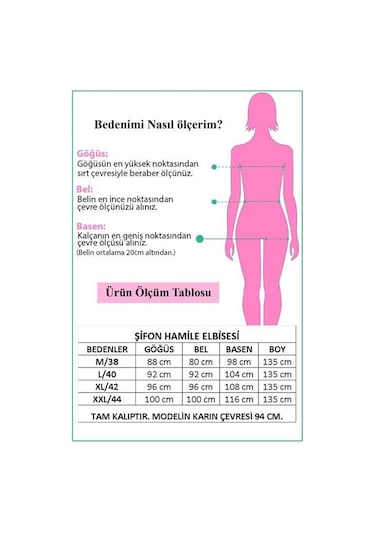 Kadın Beyaz Baby Shower Şifon Hamile Elbise Dphml003 BEYAZ