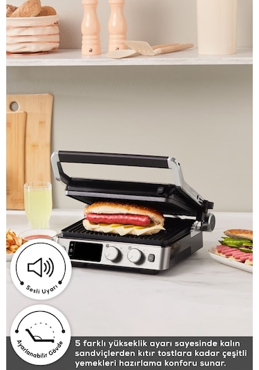 Karaca Compact Steel Sear and Grill Inox 2008 2000 W Izgara ve Tost Makinesi