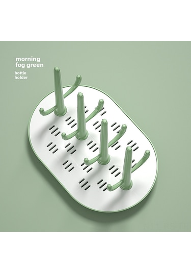 Reedark Yeni Kaktüs Desenli Yeşil Bebek Biberon Kurutma Rafı - Çok Fonksiyonlu, Ayırırlanabilir Ve Taşınabilir Meme Sütü Aletleri沥干 Seti