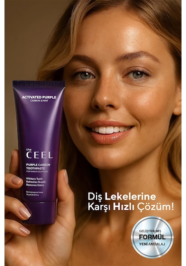 The Ceel Diş Beyazlatıcı Aktif Mor Karbon Diş Macunu 75 G