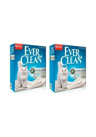 Ever Clean Total Cover İnce Taneli Topaklaşan Kedi Kumu 2 x 10 L