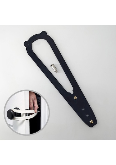 Homyl Ayarlanabilir Kapı Askısı Evcil Hayvan Malzemeleri Siyah