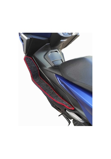 Motosiklet Aksesuar Koruyucu Paspas Falcon C Max 155 Uyumlu Kırmızı Kenar Overloklu