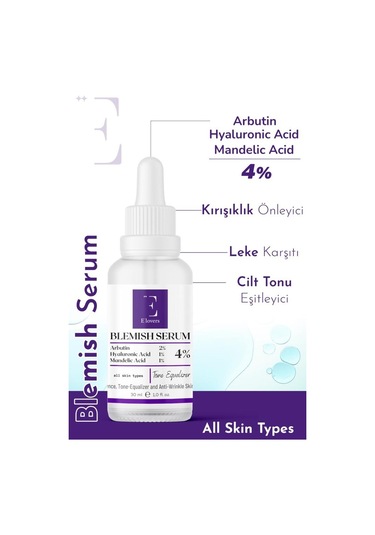E'lovers Blemish Leke Karşıtı Cilt Tonu Eşitleyici Serum 30 ML