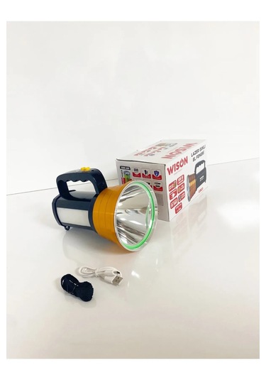 Wison Ws-1455 Lazer Işıklı El Feneri Altın - Siyah