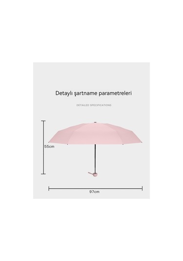 Mengtuo Bayan 8 Kemik Mini Yağmur Ve İki Kullanımlı Vinil Cep Kapsül Şemsiye Koyu Yeşil Koyu Yeşil Xk Koyu Yeşil